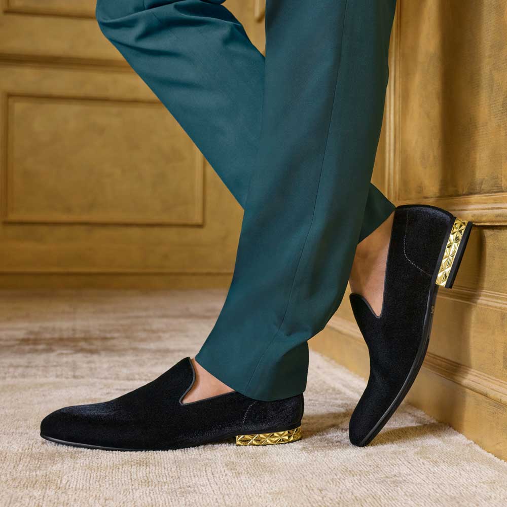 Maxim Men's Black Loafers